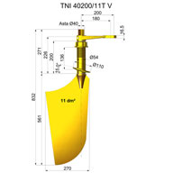 Rudders nibral TNI40200-11T V
